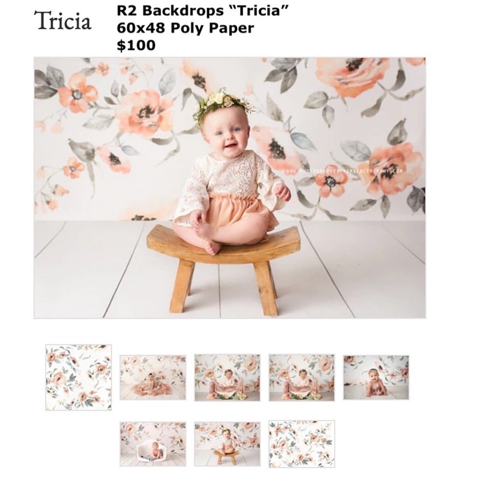 R2 Backdrops Professional Background for Photography - Tricia" 60x48